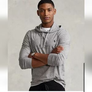 Polo by Ralph Lauren Heather Gray Hooded Long-Sleeve Shirt